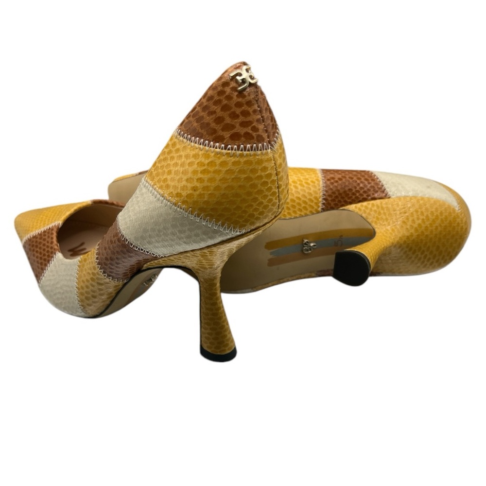 Sam Edelman Patch Work Design Multicolored Leathe… - image 3